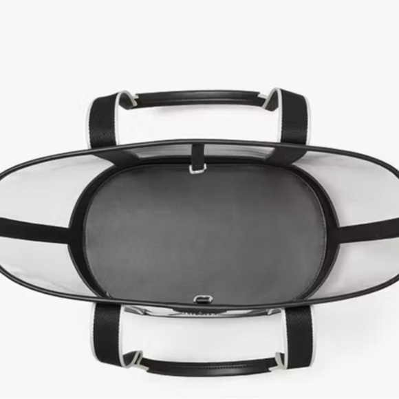 Kate Spade Clear Tote with Black Polka Dot Pouch - Picture 3 of 4